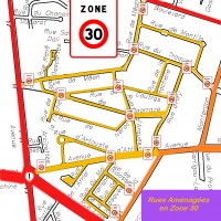 Aménagements en Zone 30 sur Pau-Nord