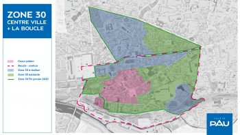 Carte des extensions "Zone 30"